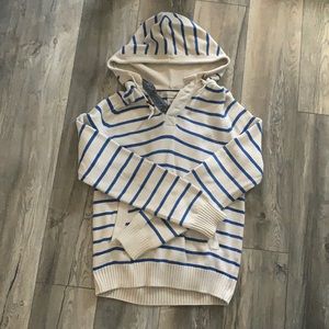 Mens striped knit sweater